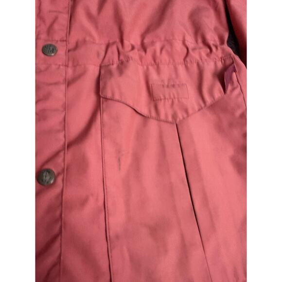 Vintage Powderhorn Mountaineering Coat Womens 10 Red Blue Hooded Ski Parka USA - Picture 3 of 16